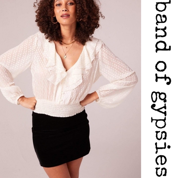 Band of Gypsies - Ara Top - Cream - Size Small - Picture 3 of 5